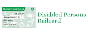 Disabled persons railcard logo